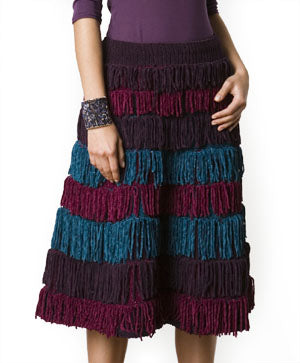 Fringed Skirt Pattern (Knit)