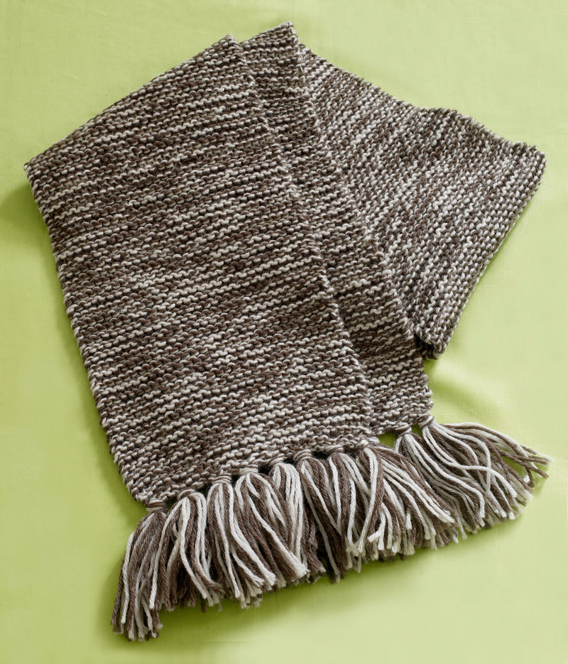 Garter Tweed Scarf Pattern (Knit)