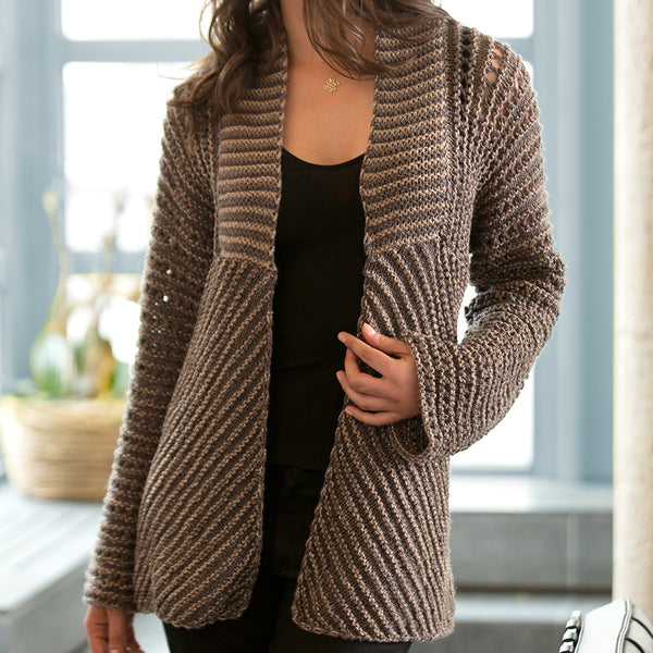 Glamour Jacket Pattern (Knit) - Version 1 – Lion Brand Yarn