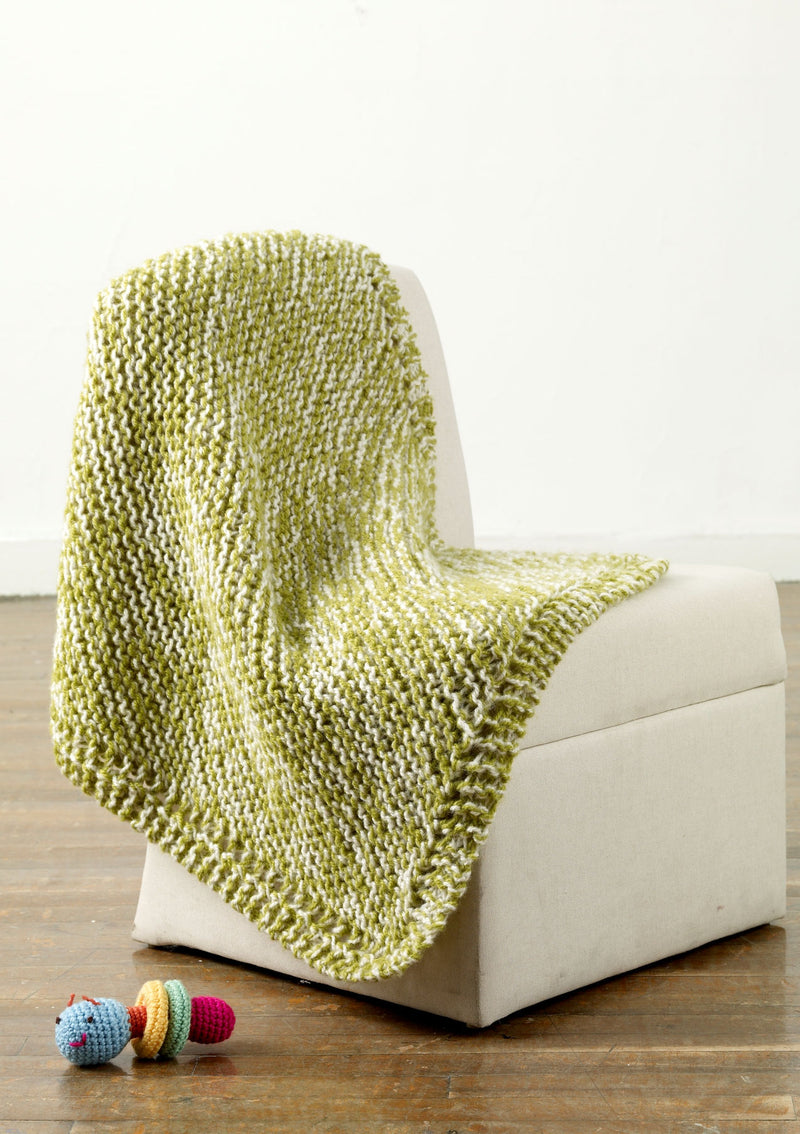 Gleeful Tweed Baby Blanket Pattern (Knit)