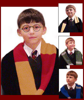 Harry Potter Wizard Scarf Pattern (Knit)