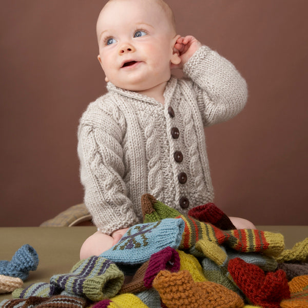 Heirloom Cables Baby Sweater Pattern (Knit)