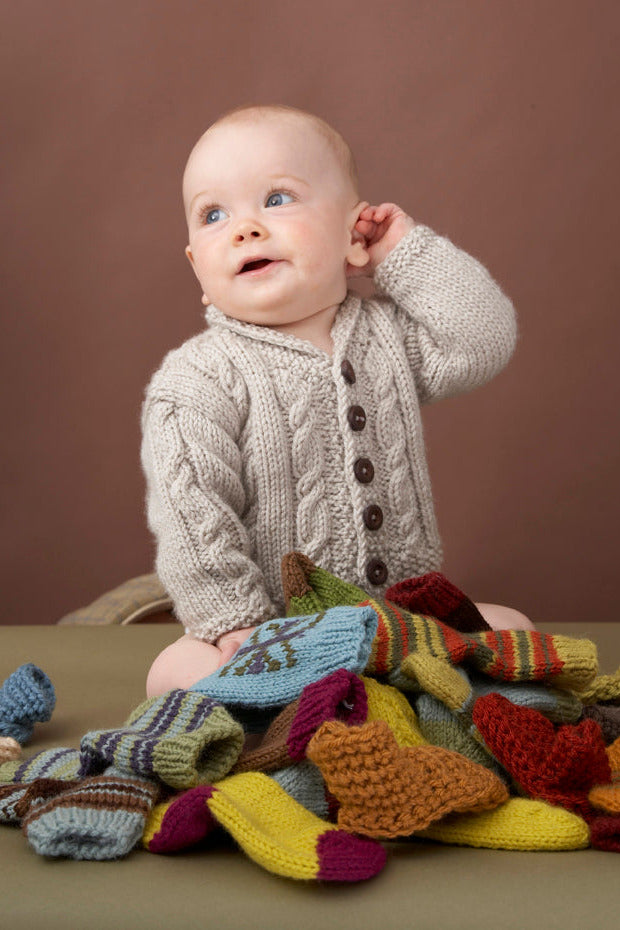 Heirloom Cables Baby Sweater Pattern (Knit) – Lion Brand Yarn