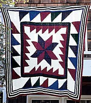 Homespun Pinwheel Afghan (Knit)