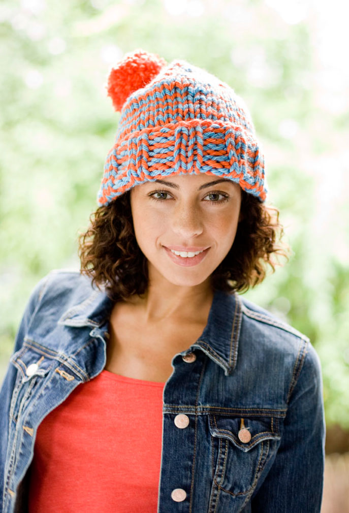 Hometown Hat Pattern (Knit) - Version 1 – Lion Brand Yarn