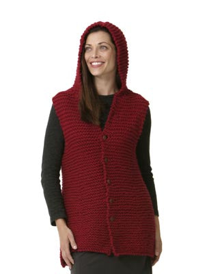 Hoodie Wool Ease Thick and Quick Pattern (Knit)