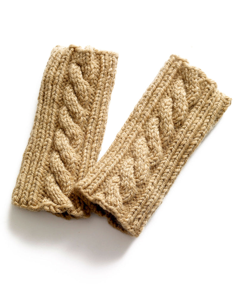 Knit Cabled Wrislets Pattern (Knit)