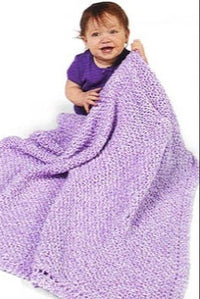 Knit purchase Diagonal Pattern Baby Blanket Knit