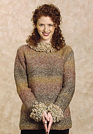 Knit Fringed Elegance Pullover