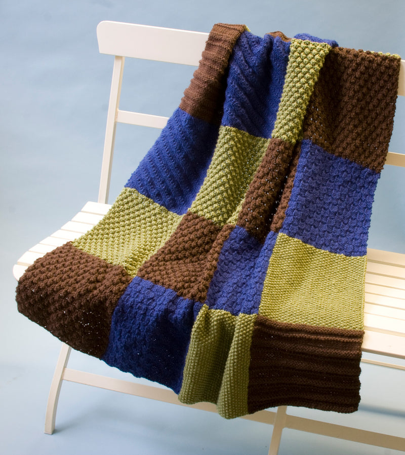 Knit Sampler Throw Pattern (Knit)