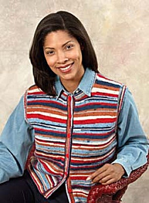 Knit Striped Magic Vest