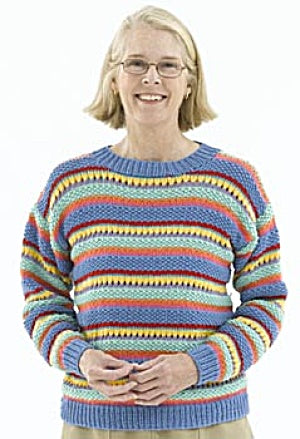 Knit Sunny Stripes Pullover