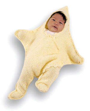Knitted Dancing Star Baby Bunting Pattern (Knit)