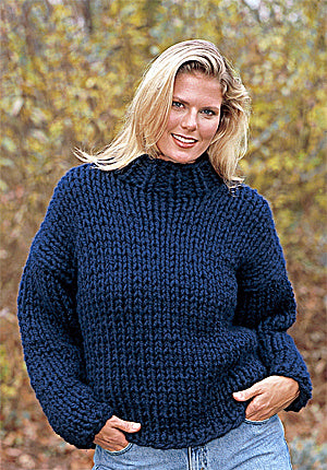 Knitted Double-Strand Turtleneck