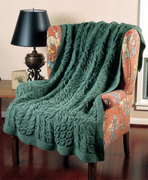 Knitted New Falling Leaves Afghan Pattern (Knit)