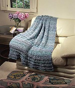 Knitted Waterfall Throw Pattern