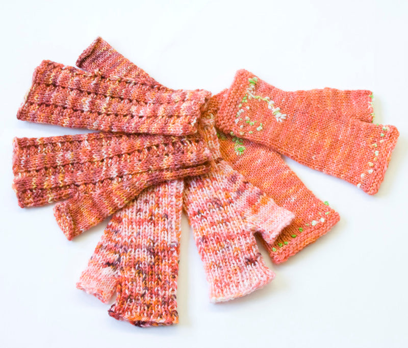 Knitting Spring Wristers