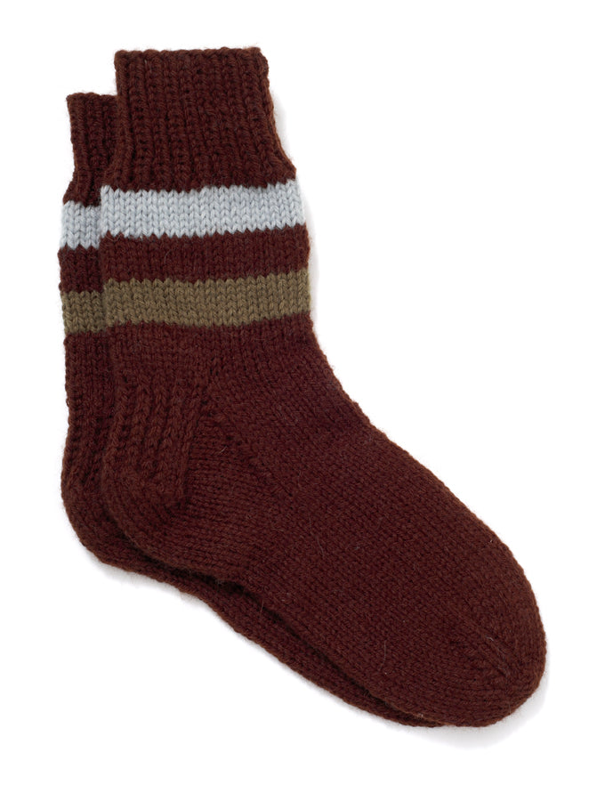 Mens Striped Socks Pattern (Knit)