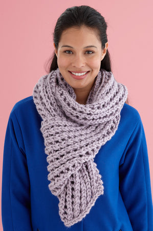 luijewelry knit scarf マフラー Misty Lace Scarf (Knit) – Lion Brand Yarn