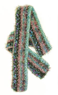 Mixed yarn Christensen scarf blue colorway Pattern (Knit)