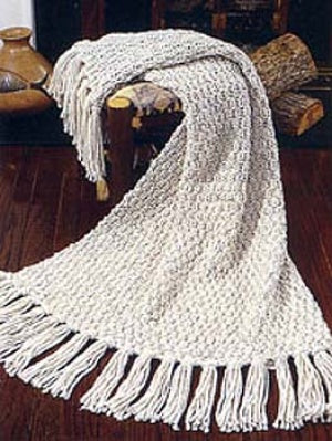 Moss Stitch Afghan (Knit)