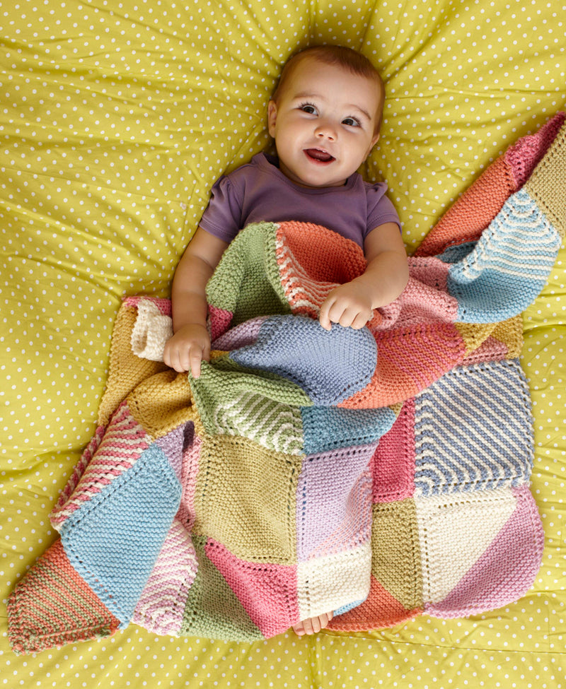 Multicolor Baby Throw Pattern (Knit)