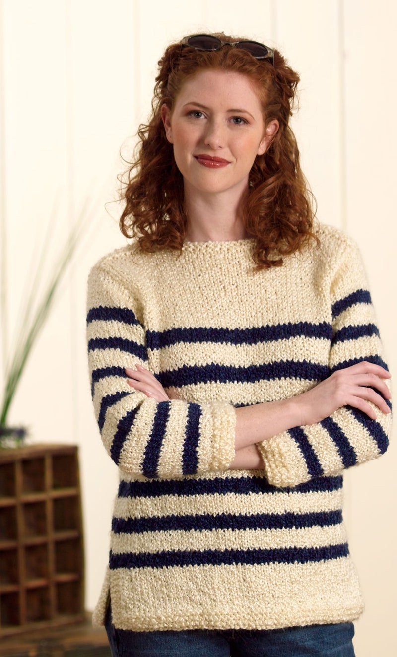 Nautical Pullover Pattern (Knit)