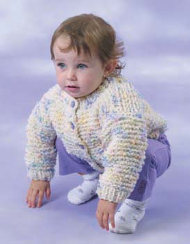 One Stitch Baby Sweater Pattern (Knit) - Version 2