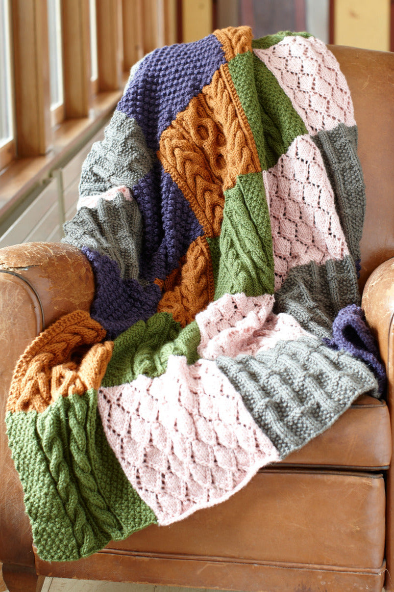 Aran Blanket Knitting Pattern Aran Baby Blanket In YarnArt