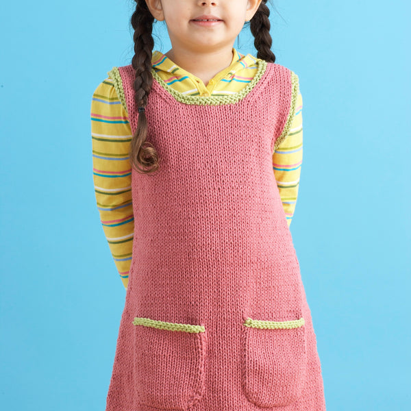 sundress dress knitted Perfect Pattern (Knit) – Lion Brand Yarn DND50270Nude