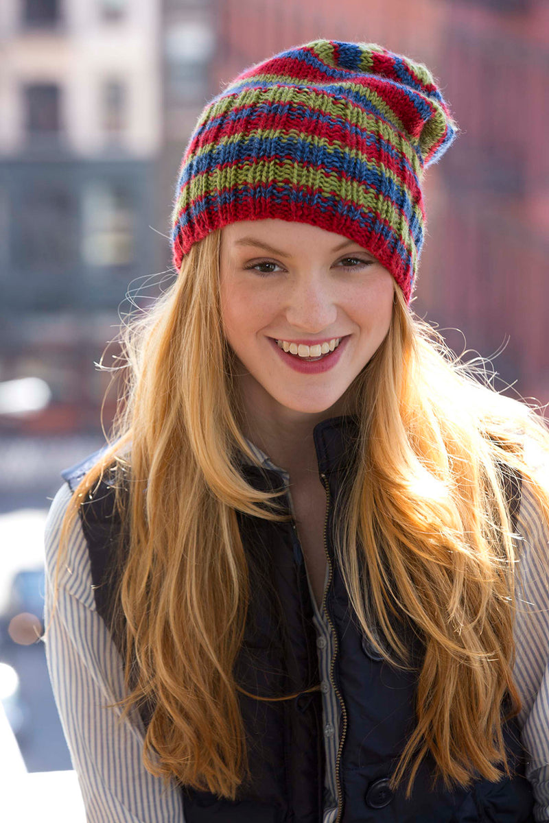 Positively Red Hook Hat Pattern (Knit)