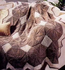 Quilt Look Afghan Pattern (Knit)