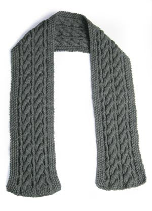 Reversible Cable Scarf Pattern (Knit)