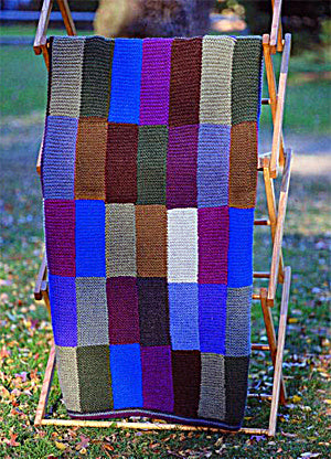 Rustic Blocks Afghan (Knit)
