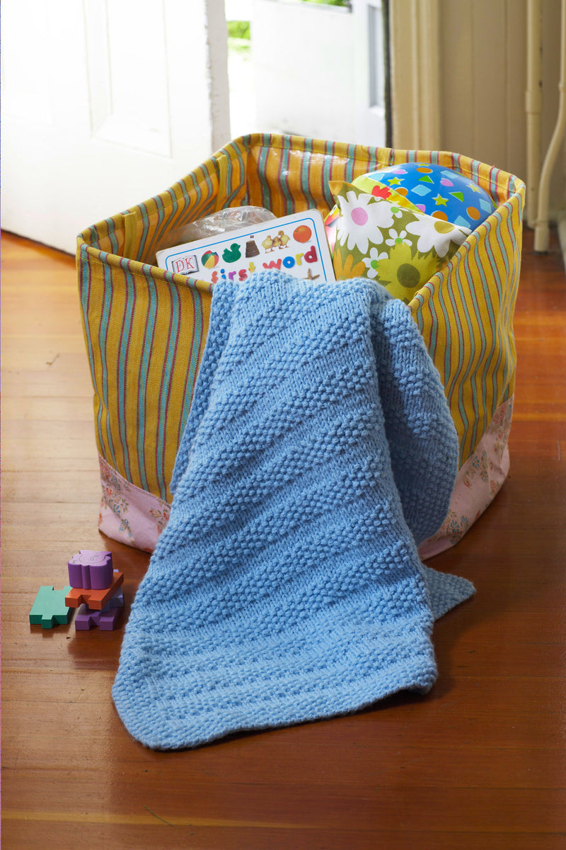 Seed Stitch Baby Blanket Pattern (Knit)