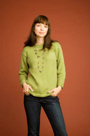 Seed Stitch Trimmed Sweater (Knit)