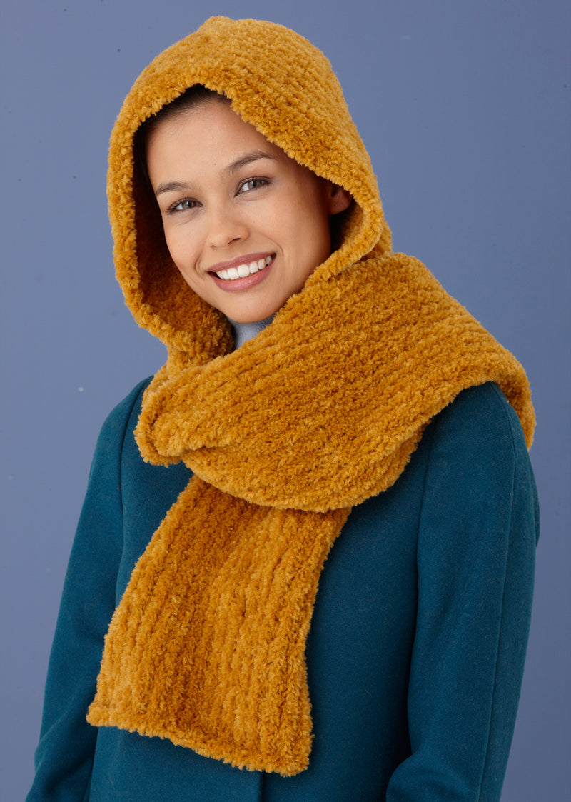 Snow Bunny Hooded Scarf (Knit)
