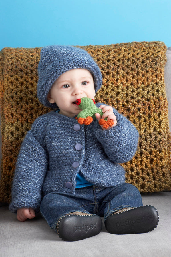 Snuggle Baby Cardigan And Hat Pattern (Knit)