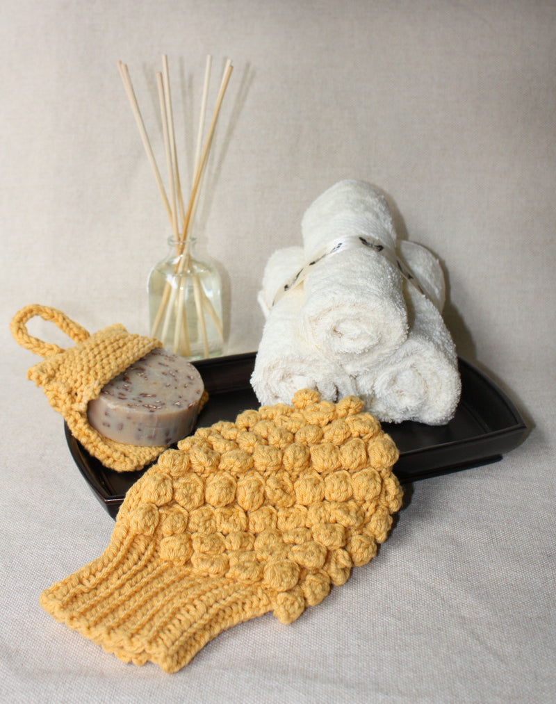 Spa Scrubby and Soap Pocket (Knit)