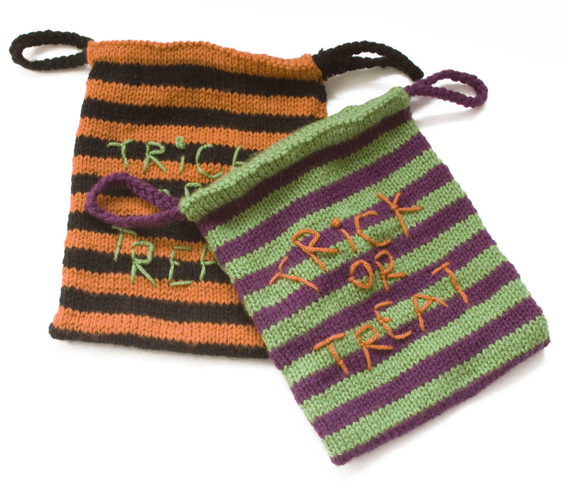 Spooktacular Candy Bags Pattern (Knit)