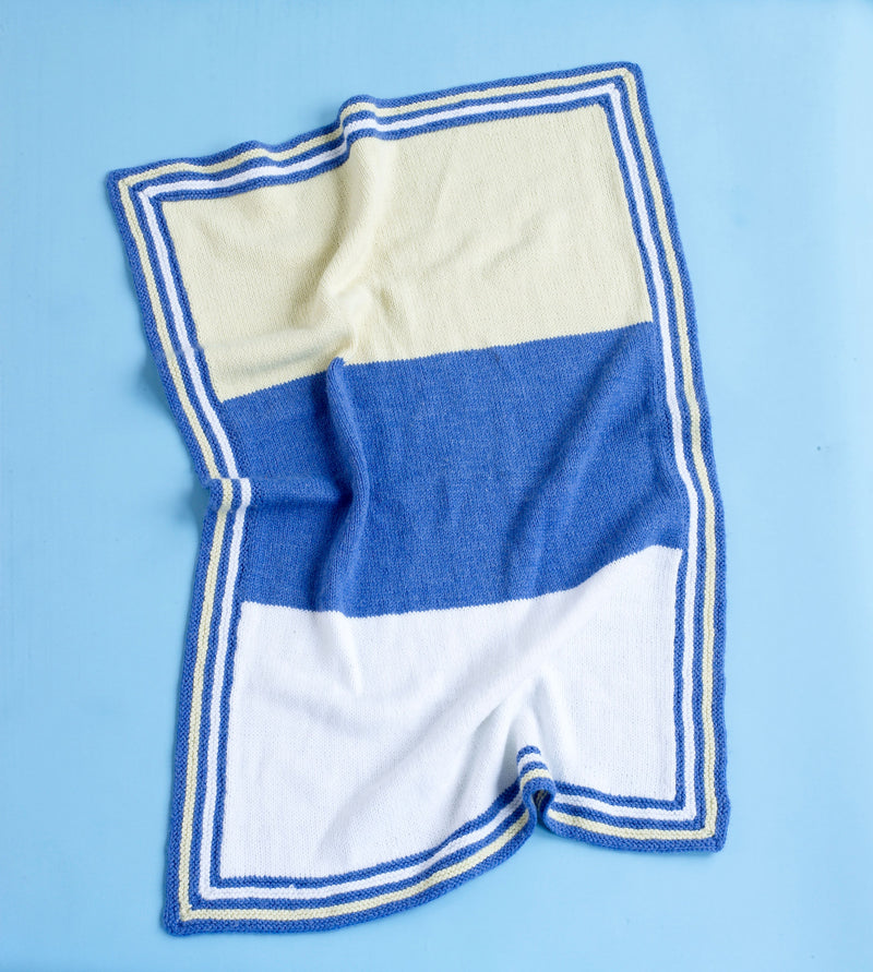 Striped Baby Blanket Pattern (Knit)