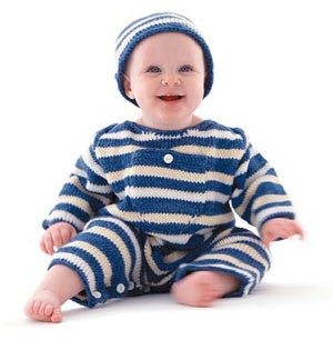 Striped Baby Set (Knit)