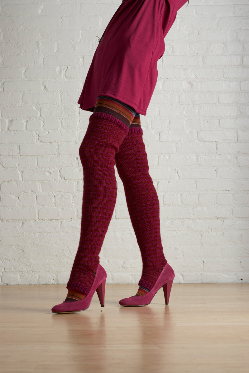 Striped Thigh Highs Pattern (Knit)