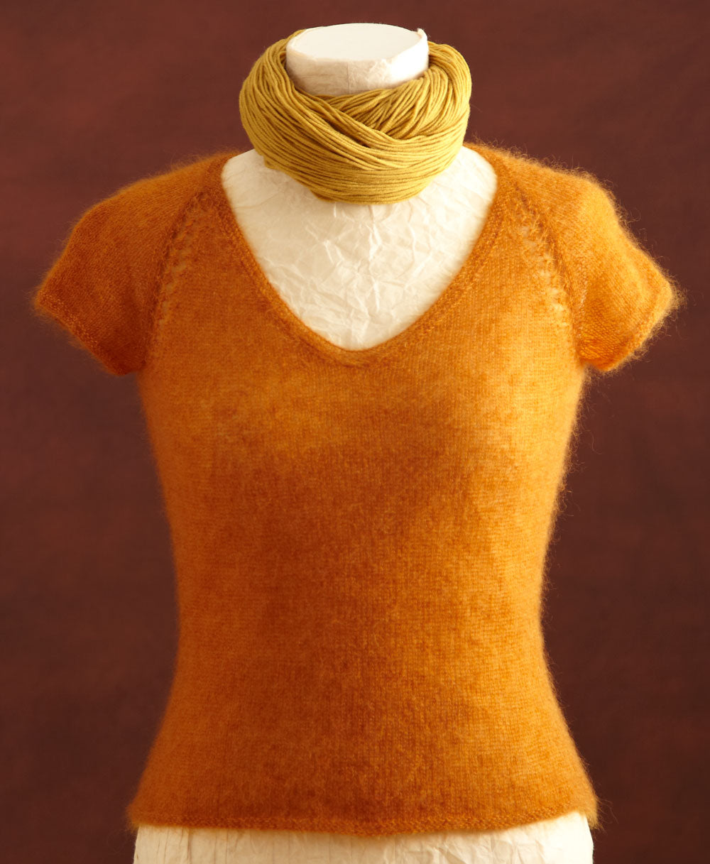 Sunset Raglan Tee Pattern (Knit) – Lion Brand Yarn