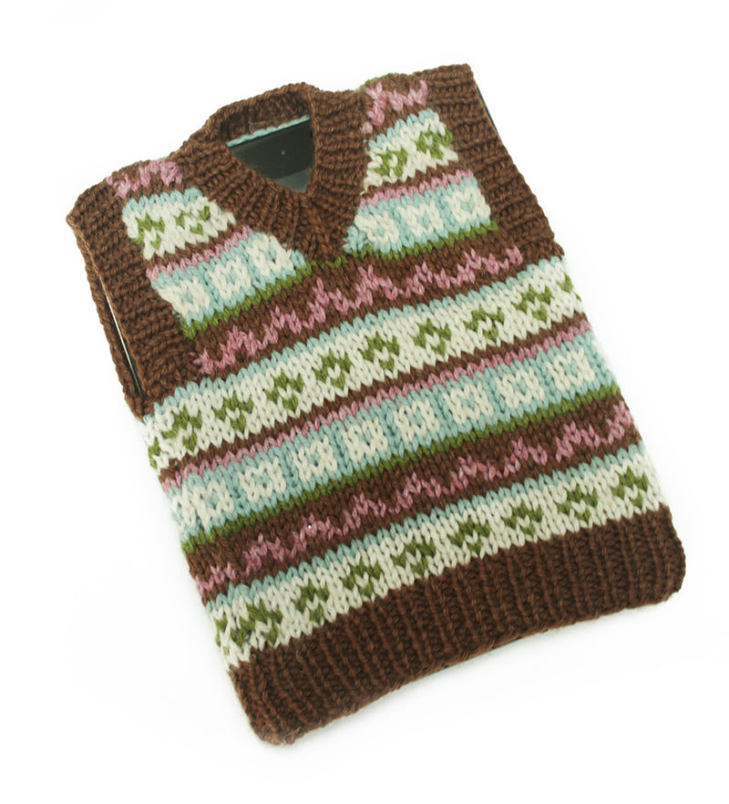 Tablet (iPad) Fair Isle Tech Vest (Knit)