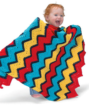 The Ripple Effect Baby Blanket (Crochet)