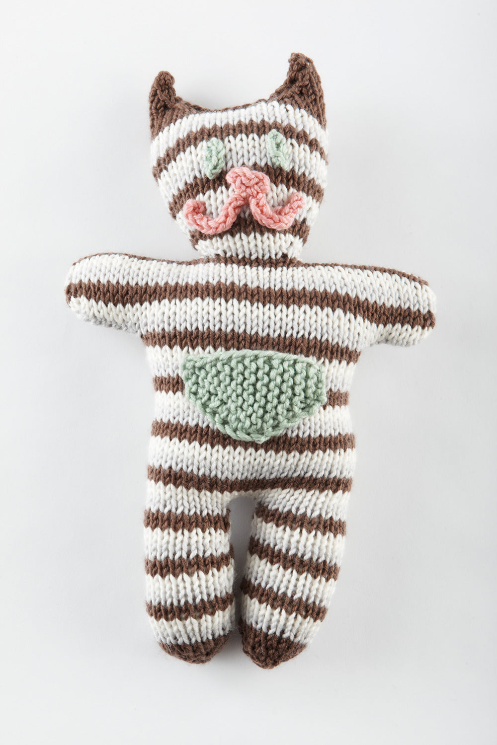 ヴィンテージ　毛糸ねこちゃんプランター　♡ Cat Door Stopper (Crochet) – Lion Brand Yarn