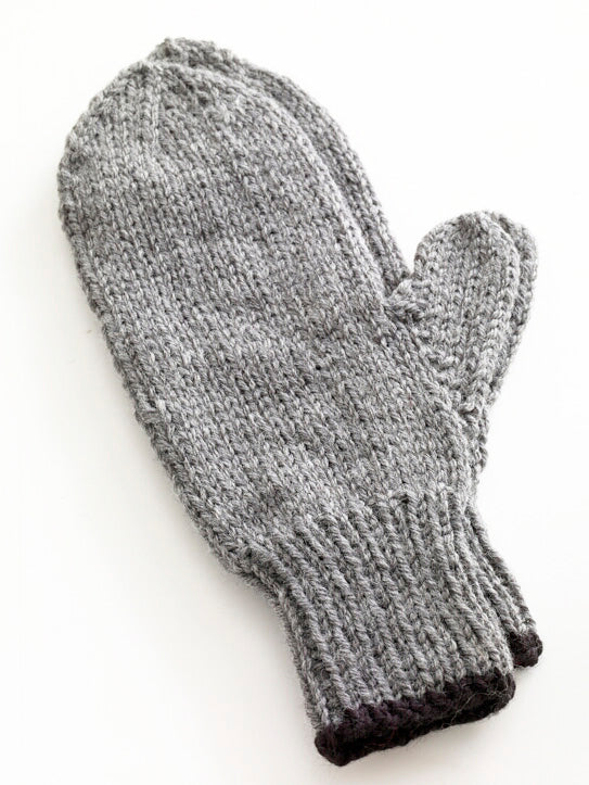 Toasty Knitted Mittens Pattern - Version 4