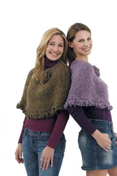 Town and Country Capelet with Crochet Trim Pattern (Knit)