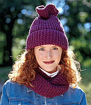 Tube Moebius Scarf And Hat (Knit)
